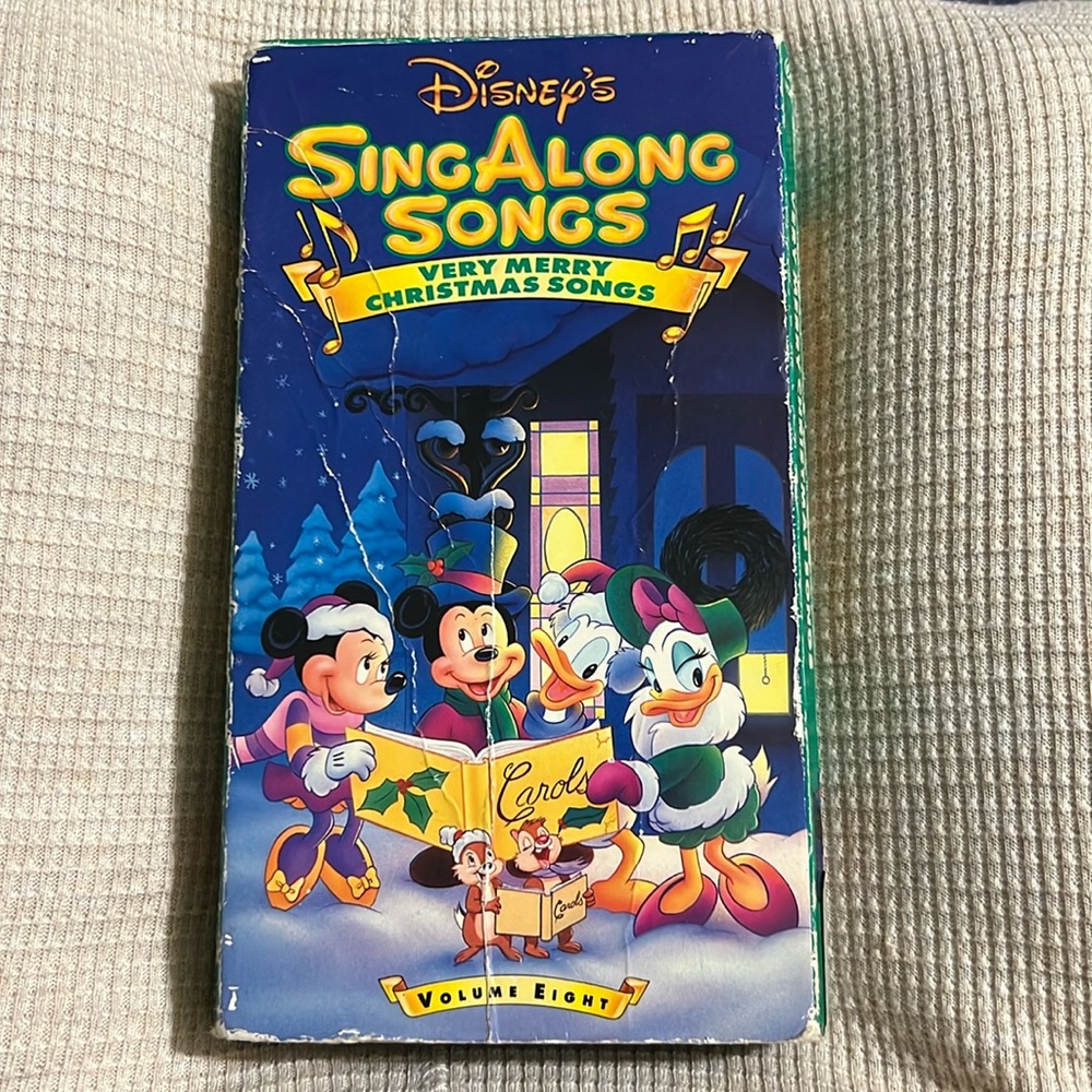 Disney's sing-along songs very merry Christmas carols volume eight used VHS Tape